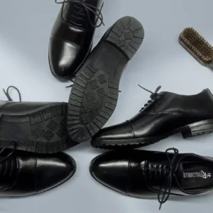 অক্সফোর্ড Lether shoe (কালো)